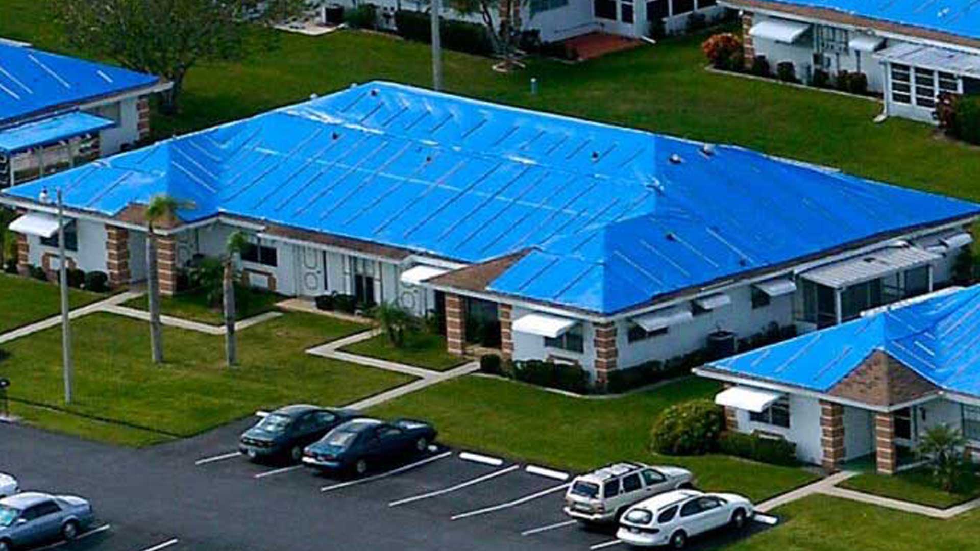 Roof tarping services